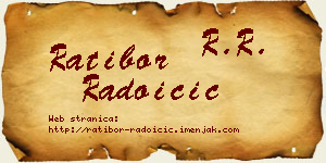 Ratibor Radoičić vizit kartica